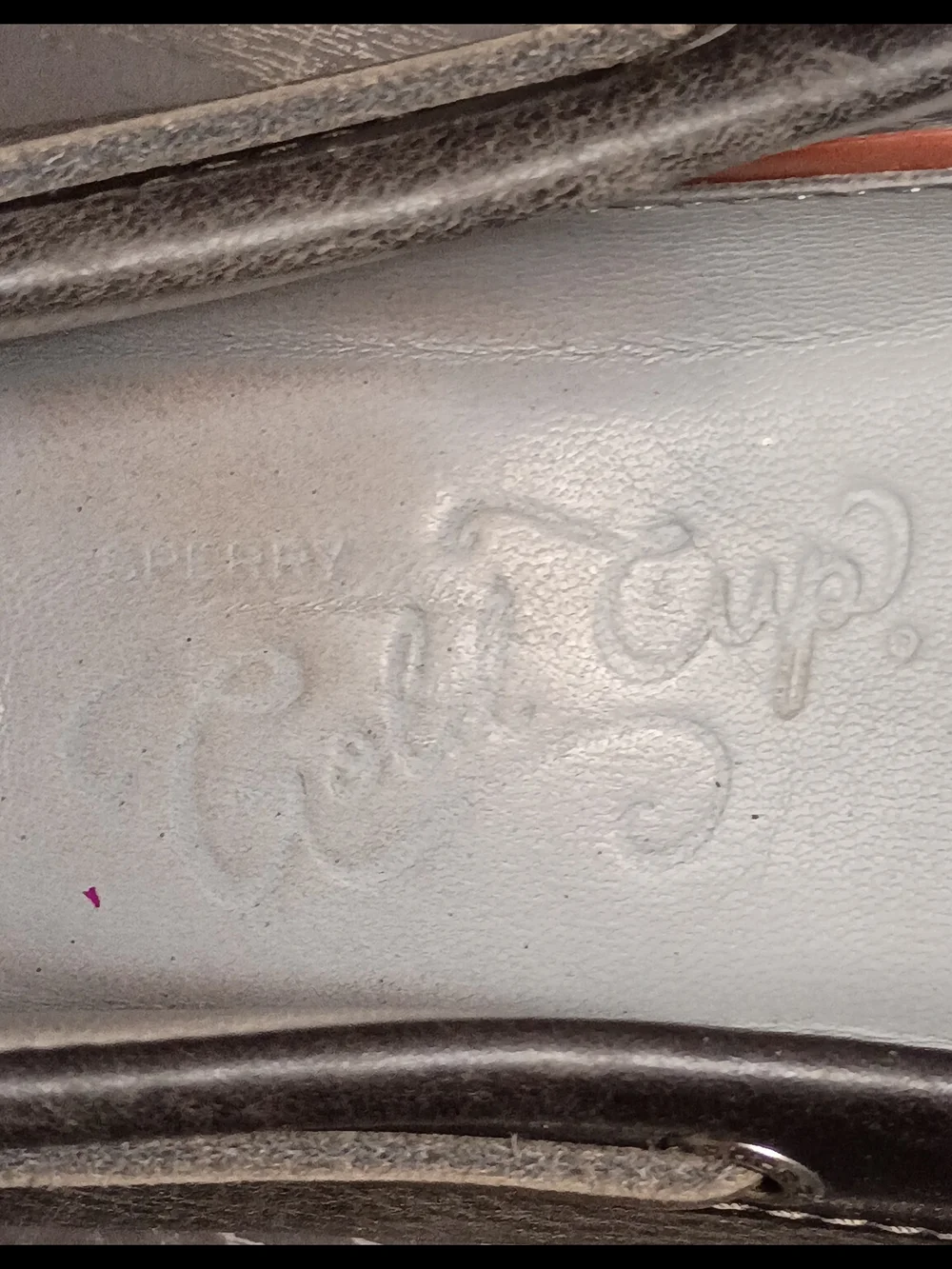 Sperry GOLD CUP Gray Leather Boat Shoes with Black Trim. Men's 10M Like NEW